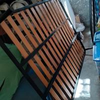 Rete matrimoniale ortopedica a doghe in legno