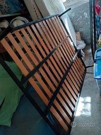 Rete matrimoniale ortopedica a doghe in legno