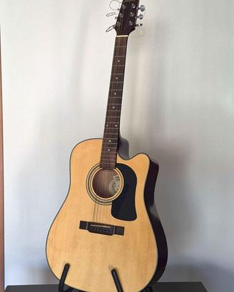 chitarra acustica elettrificata washburn  d10ce
