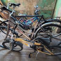 lotto 5 biciclette da sistemare 