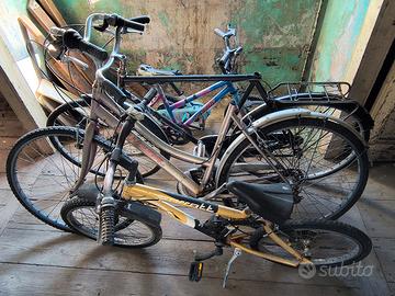 lotto 5 biciclette da sistemare 