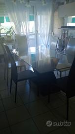 tavolo in vetro 