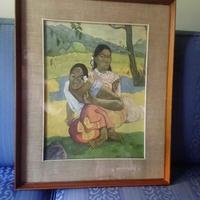 Quadro riproduzione Nafea faa ipoipo di Paul Gaugu