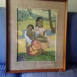 Quadro riproduzione Nafea faa ipoipo di Paul Gaugu