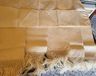 Set da 6 di asciugamani vintage in lino damascato