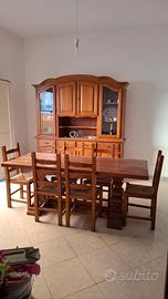 MOBILE TINELLO CON TAVOLO COMPLETO DI SEDIE