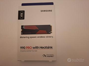 SSD Samsung 990 Pro 4TB Heatsink