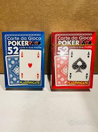 2-mazzi di carte collezione e gioco. Nuove