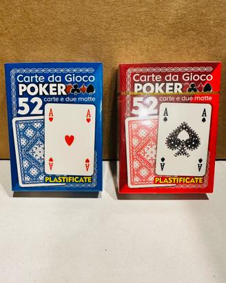 2-mazzi di carte collezione e gioco. Nuove