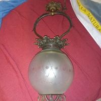 lampadario vintage a bolla 