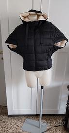 Piumino Motivi a Manica Corta - Bicolore Nero/Pann