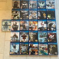 Lotto di Videogioci Ps4: Gta V, The witcher 3 ecc.