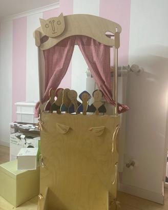 Teatrino, invero, legno fatto a mano