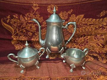 Set da tè vintage argento 3 pezzi