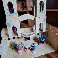 castello in legno per bambole in legno 