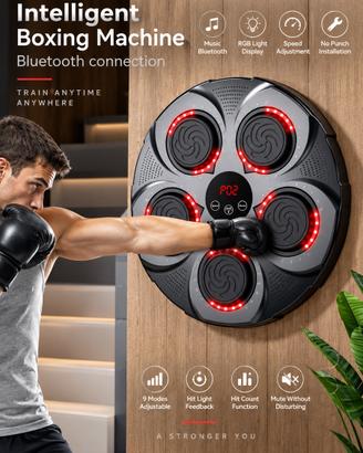 Macchina Boxe Intelligente Bluetooth Nuova +Guanti