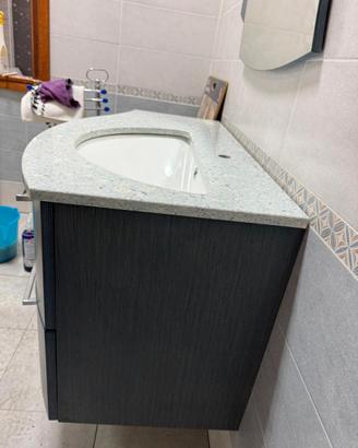 Mobile bagno azzurro