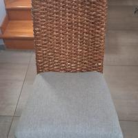 Sedie rivestite in banano