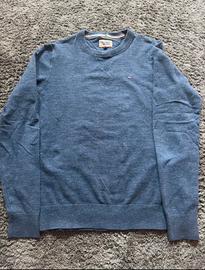 Maglione girocollo blu Tommy Hilfiger