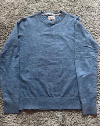 Maglione girocollo blu Tommy Hilfiger
