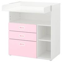 Cameretta bimba rosa bianca ikea e prenatal