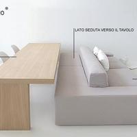 Divano 3 posti tavolo panca