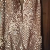 abito per cerimonia rosa antico elegante