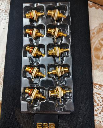 RCA femmina placcato oro originali ESB 