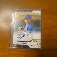 Card baseball mikey romero autografo bareball