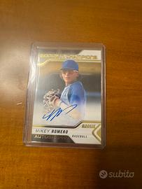 Card baseball mikey romero autografo bareball