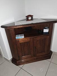 Mobile angoliera in noce 