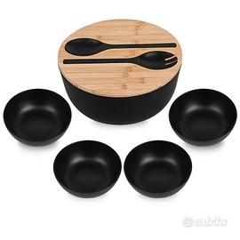 Set Insalatiera Elegance 25 cm con Coperchio