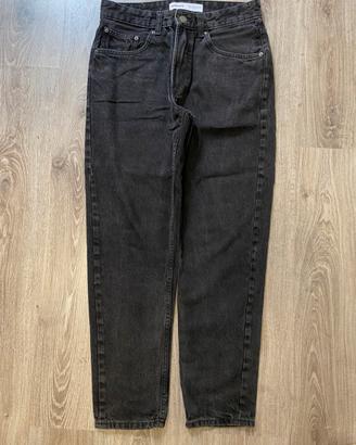 jeans denim neri bershka