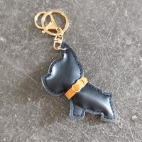 Portachiavi bulldog francese nero