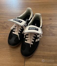 Scarpe samba nere bianche con pelo come nuove