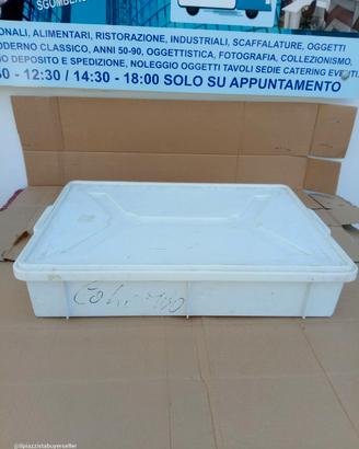 cassetta portaimpasto in plastica bianca