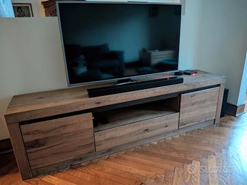 Mobile TV in legno di cerro - oliato / marrone tab