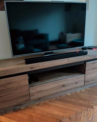 Mobile TV in legno di cerro - oliato / marrone tab