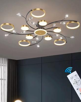 Lampadario da soffitto a led fiore 90w dimmerabile