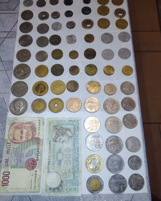 Lotto Monete e Banconote Lire da Collezione