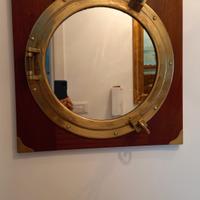 oblò specchio ottone 