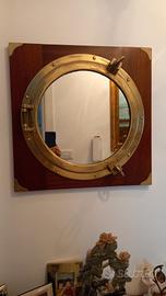 oblò specchio ottone 