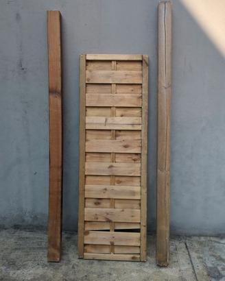 Grata in legno impregnato 50x150 con 2 montanti