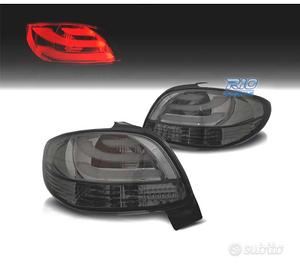 FANALI PEUGEOT 206 98-09 LIGHT BAR FONDO CROMATO A