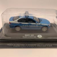 Modellino auto bmw320 polizia 2000 scala 1:43