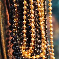 1970.raro Girocollo corto a 9 fili con perline