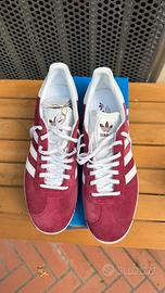 Scarpe Adidas Gazelle Burgundy - nuove taglia 46