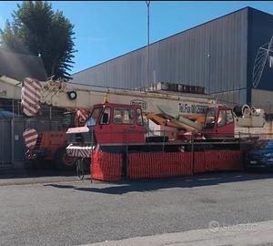 Gru gommata Rico 4 assi telescopica