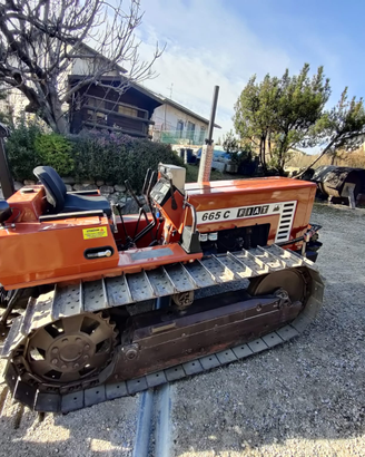 Trattore agricolo cingolato 665 c Montagna Fiat