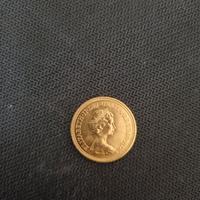 Sterlina d'oro Regina Elisabetta II del 1974